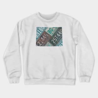 Vintage Colorado License Plates Crewneck Sweatshirt